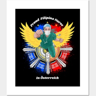 Proud Filipina Nurse in Österreich (Austria) Posters and Art